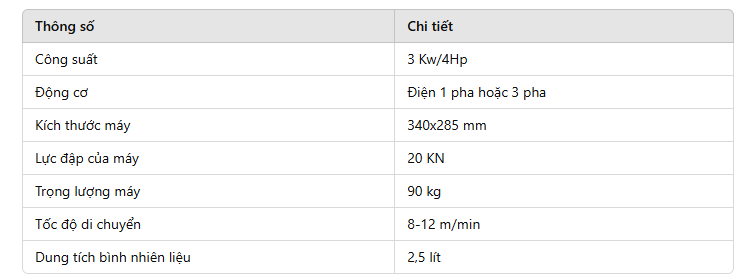 máy đầm cóc HCD100